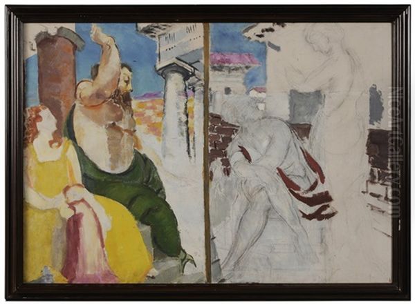 Allegory No. 30 Oil Painting by Morgan Russell