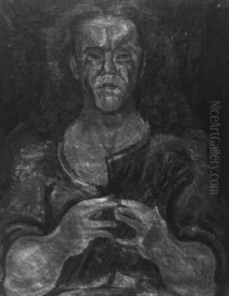 Autoportrait Oil Painting by Morgan Russell