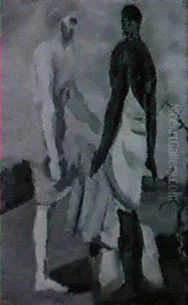 Untitled Oil Painting by Morgan Russell