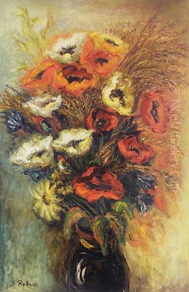 Fleur Des Champs Oil Painting by Issachar ber Ryback