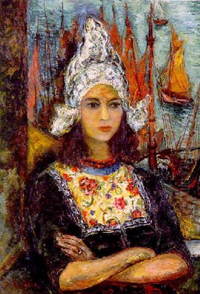 Harriette Louise Oil Painting by Issachar ber Ryback