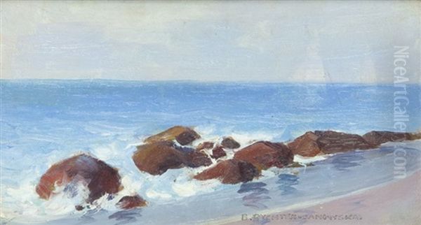 Morze Oil Painting by Bronislawa Rychter-Janowska