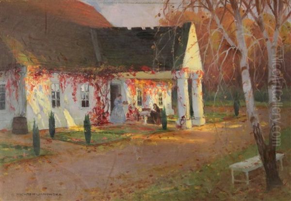 Untitled Oil Painting by Bronislawa Rychter-Janowska