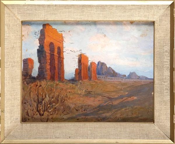 Ruiny Antyczne Oil Painting by Bronislawa Rychter-Janowska