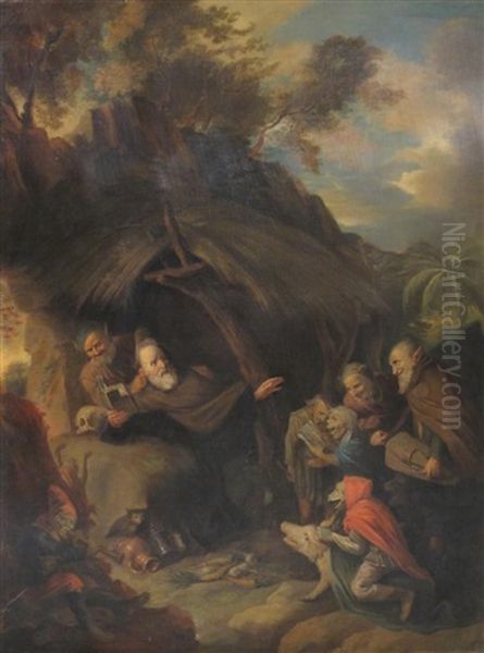 The Temptation Of St. Anthony Oil Painting by David Ryckaert III