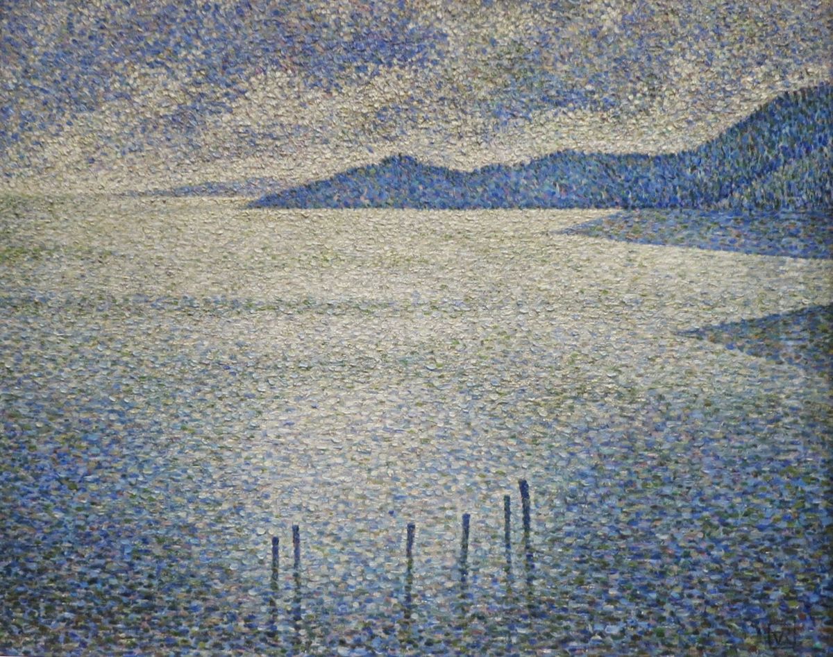 Coastal Scene Oil Painting by Theo van Rysselberghe