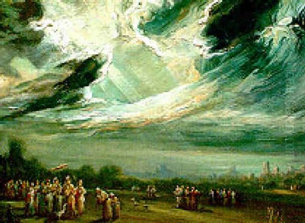 Paseo Royal Oil Painting by Daniel Sabater Y Salabert