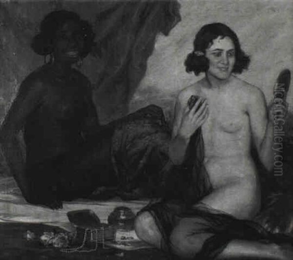 +cual Creo Primero Dios? Oil Painting by Daniel Sabater Y Salabert