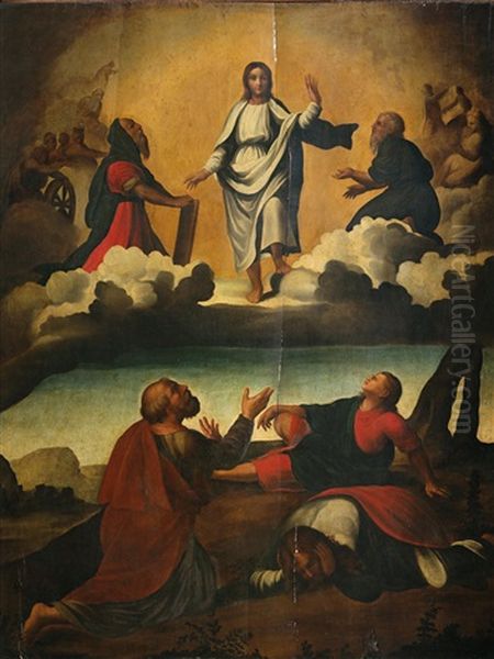 The Transfiguration Oil Painting by Andrea (Andrea del Salerno) Sabatini