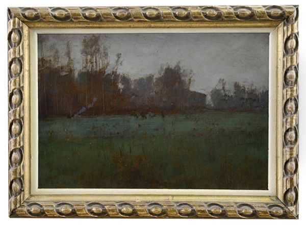 Paesaggio Con Pascolo Oil Painting by Giuseppe Sacheri