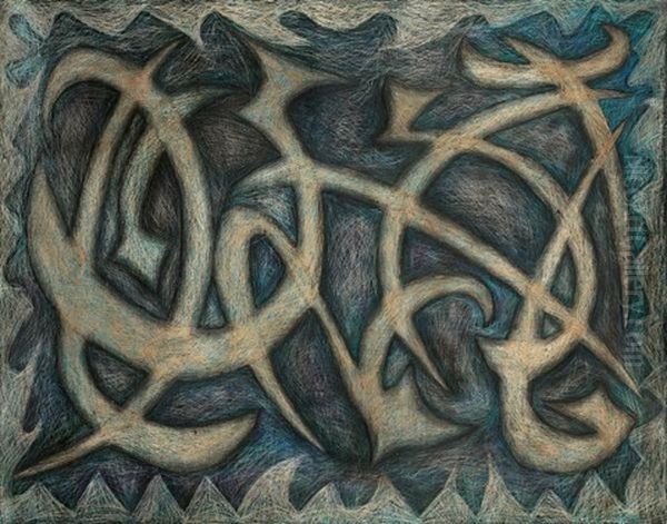 Figures) Oil Painting by Syed Sadequain