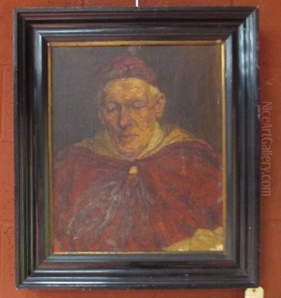 Cardinal Newman Oil Painting by Walter-Dendy Sadler