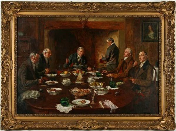 The Old, Old Song Oil Painting by Walter-Dendy Sadler