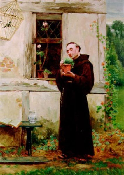 The Herbalist Oil Painting by Walter-Dendy Sadler