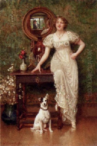 A Morning Call Oil Painting by Walter-Dendy Sadler