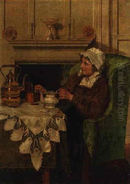 The Cup That Cheers Oil Painting by Walter-Dendy Sadler
