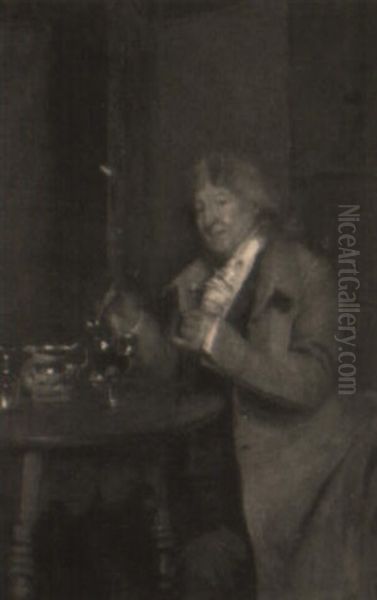 A Glass Of Toddy Oil Painting by Walter-Dendy Sadler