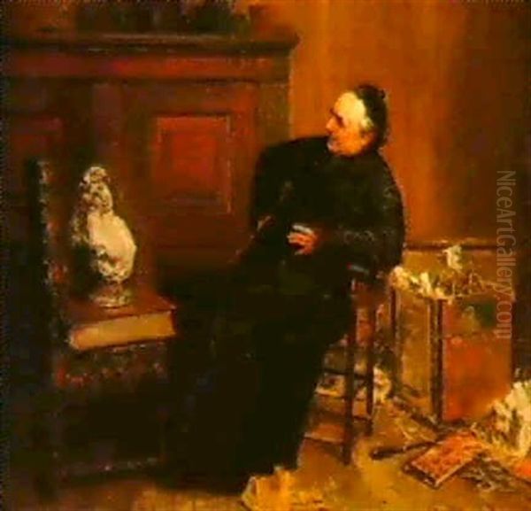 The Connoiseur Oil Painting by Walter-Dendy Sadler