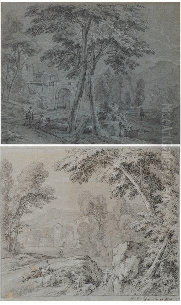 Paysages Anime De Personnages Oil Painting by Adriaen Frans Boudewijns