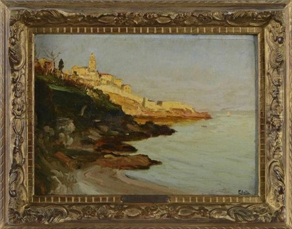La Citadelle De Bastia Oil Painting by Paul Jean Marie Sain