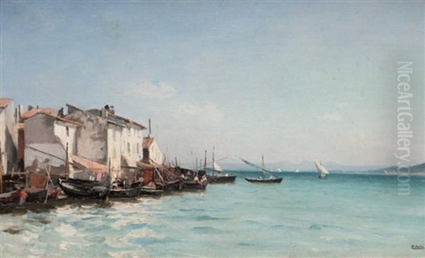 Les Martigues Oil Painting by Paul Jean Marie Sain