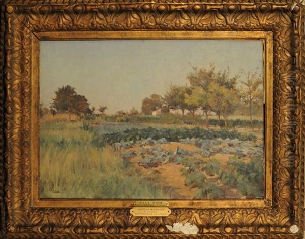 Autour De Ma Maison, Sucy En Brie Oil Painting by Paul Jean Marie Sain