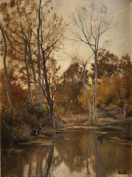 Paysage Du Perche Oil Painting by Paul Jean Marie Sain