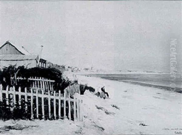 Le Havre Vue Prise Du Cap De La Heve Oil Painting by Paul Jean Marie Sain