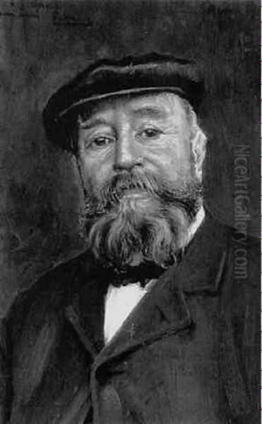 Portrait De Mon Pere Oil Painting by Paul Jean Marie Sain