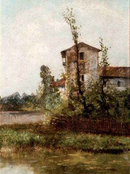 Paisaje Oil Painting by Casimiro Sainz Y Sainz