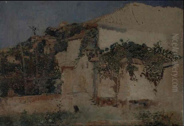 Toledo Oil Painting by Casimiro Sainz Y Sainz