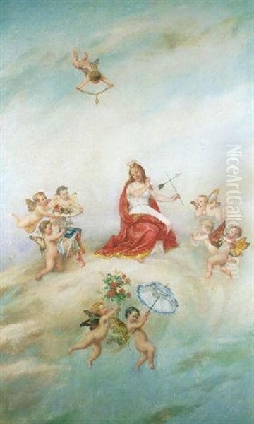 Alegoria Del Viento Oil Painting by Emilio Sala y Frances