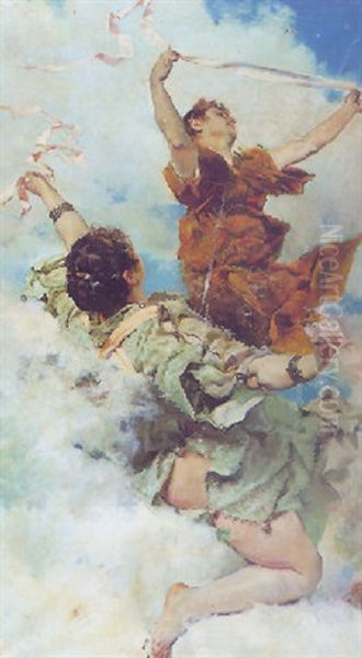 Alegoria Mitologica Oil Painting by Emilio Sala y Frances