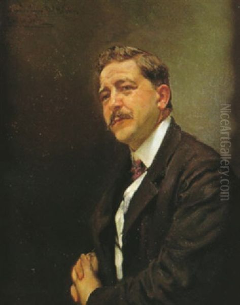 Retrato De Fidel Melgames Oil Painting by Emilio Sala y Frances