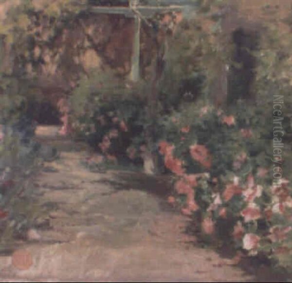 Jardin Oil Painting by Emilio Sala y Frances