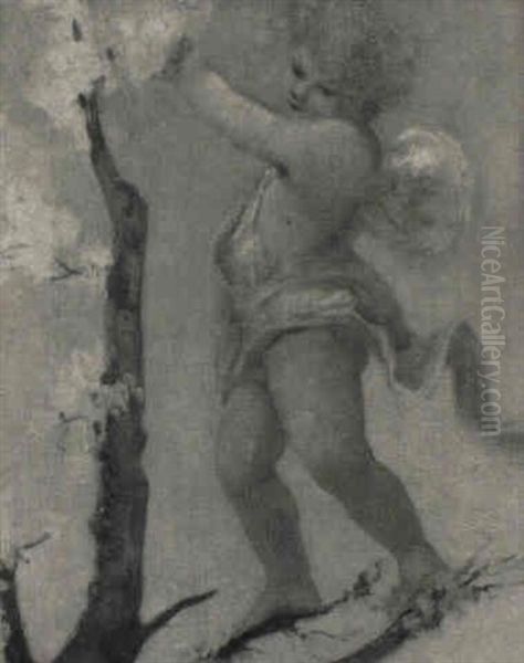 Querubn Oil Painting by Emilio Sala y Frances