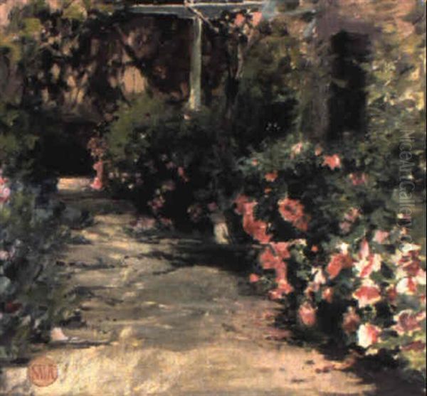 Jardn Oil Painting by Emilio Sala y Frances