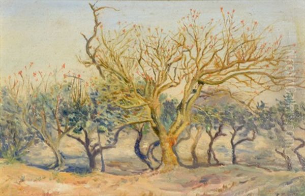 Mexican Landscape Oil Painting by Mateo Saldana