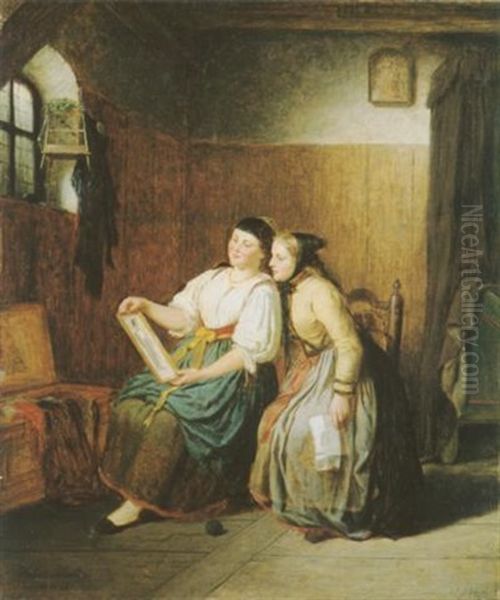 Das Portrat Des Geliebten Oil Painting by Hubert Salentin