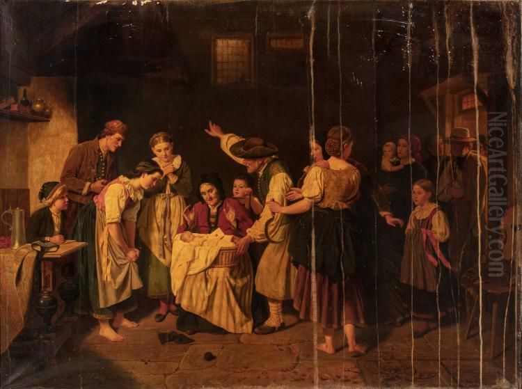 The Foundling Oil Painting by Hubert Salentin