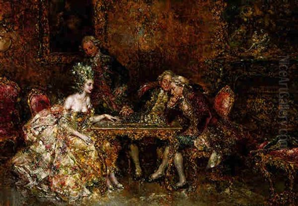 The Next Move Oil Painting by Juan Pablo Salinas