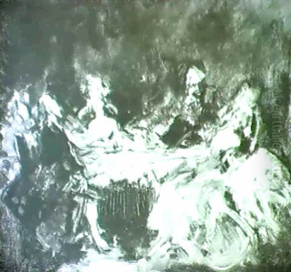 Figure In Costume Settecentesco Oil Painting by Juan Pablo Salinas