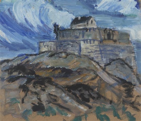 Castle Oil Painting by Tyko Sallinen