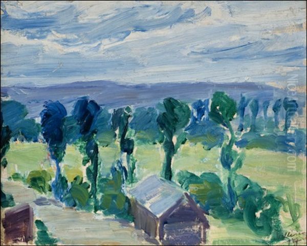 Etelainen Maisema Oil Painting by Tyko Sallinen