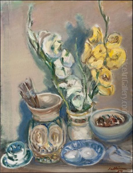 Asetelma Oil Painting by Tyko Sallinen