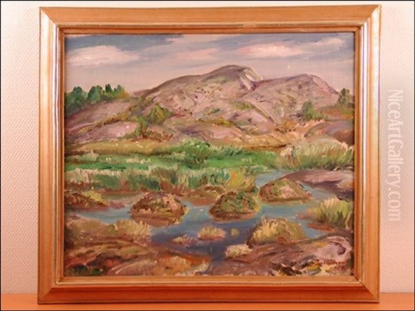 Kallioinen Maisema Oil Painting by Tyko Sallinen