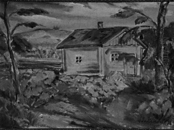 Maalaismaisema Oil Painting by Tyko Sallinen