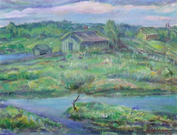 Maalaisidylli Oil Painting by Tyko Sallinen