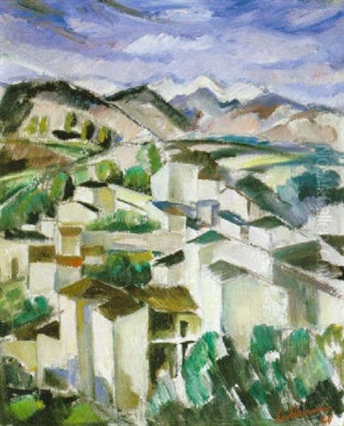 Gamla Cagnes Oil Painting by Tyko Sallinen