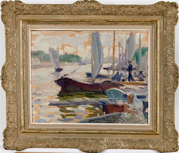 Morning Reflections Oil Painting by Santeri Salokivi